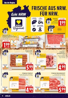 Schweinefleisch im EDEKA Prospekt "Aktuelle Angebote" mit 24 Seiten (Osnabrück)