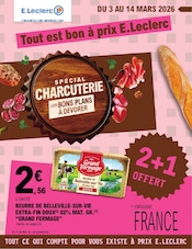 Catalogue E.Leclerc à Saint-Nicolas-de-Redon cette semaine, valable du 03/03/2026 au 14/03/2026 Prospectus E.Leclerc à Saint-Nicolas-de-Redon, "Tout est bon à prix E.Leclerc", 40 pages de promos valables du 03/03/2026 au 14/03/2026