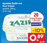 Dips im Netto Marken-Discount Prospekt Zaziki und Sour Cream von Apostels im aktuellen Netto Marken-Discount Prospekt für 0,89 €