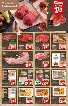 Fleisch im REWE Prospekt "Dein Markt" mit 36 Seiten (Rostock)