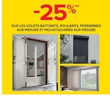 -25% sur les volets battants, roulants, persiennes sur mesure et moustiquaires sur mesure dans le catalogue Castorama