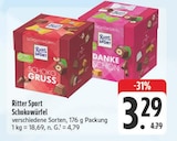 Schokowürfel Schoko Gruss Angebote von Ritter Sport bei EDEKA Altenburg für 3,29 €