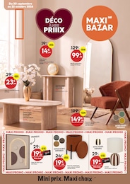 Prix et réduction Décoration Intérieure dans le prospectus Maxi Bazar en cours Offre Décoration Intérieure dans le catalogue Maxi Bazar du moment à la page 1