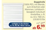 Doppelrollo im ROLLER Prospekt Doppelrollo von im aktuellen ROLLER Prospekt für 6,99 €