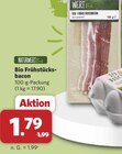Frühstücksbacon im Angebot bei combi in Aurich Frühstücksbacon Angebote von NATURWERT Bio bei combi Aurich für 1,79 €
