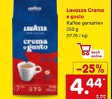Crema e gusto Angebote von Lavazza bei Netto Marken-Discount Straubing für 4,44 €