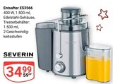 Entsafter ES3566 im Angebot bei GLOBUS in Koblenz Entsafter ES3566 Angebote von SEVERIN bei GLOBUS Koblenz für 34,99 €