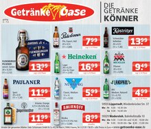Bier im Getränke Oase Prospekt "Aktuelle Angebote" mit 1 Seiten (Lippstadt)