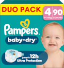 COUCHES PAMPERS BABY DRY - PAMPERS en promo chez Auchan Supermarché Valenciennes à 19,79 €