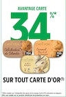 Promo 34% en Avantage Carte sur tout Carte d'Or à  dans le catalogue Intermarché Super à Saint-Étienne-du-Bois