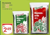 Blumenerde 20 L Angebote von Ökovogt bei GLOBUS Rostock für 2,49 €