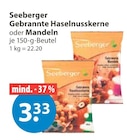 Gebrannte Haselnusskerne im V-Markt Prospekt Gebrannte Haselnusskerne von Seeberger im aktuellen V-Markt Prospekt für 3,33 €
