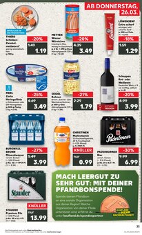 Mettwurst im Kaufland Prospekt "Aktuelle Angebote" mit 68 Seiten (Essen)