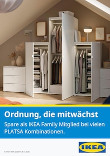 Aktueller IKEA Prospekt (Lünne, 1 Seite zum blättern IKEA Prospekt Ordnung, die mitwächst mit 1 Seite