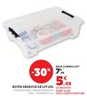 Boîte dessous de lit 25L en promo chez Hyper U Périgueux à 5,49 €