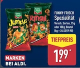 Jumpy's Paprika oder Ringli von funny-frisch für 1,99 € bei ALDI Nord im Angebot Jumpy's Paprika oder Ringli von funny-frisch im aktuellen ALDI Nord Prospekt