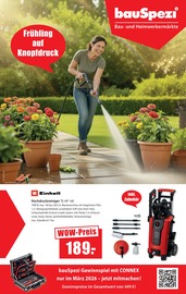 Aktueller bauSpezi Prospekt mit Drucker, "Frühling auf Knopfdruck!", Seite 1