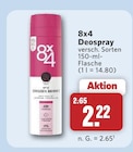Deospray Angebote von 8x4 bei combi Paderborn für 2,22 €