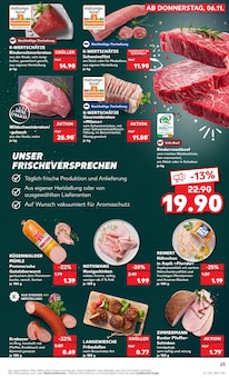 Schweinefilet im Kaufland Prospekt "Aktuelle Angebote" mit 64 Seiten (Braunschweig)