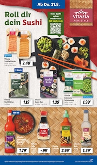 Sushi im Lidl Prospekt "LIDL LOHNT SICH" mit 69 Seiten (Bielefeld)