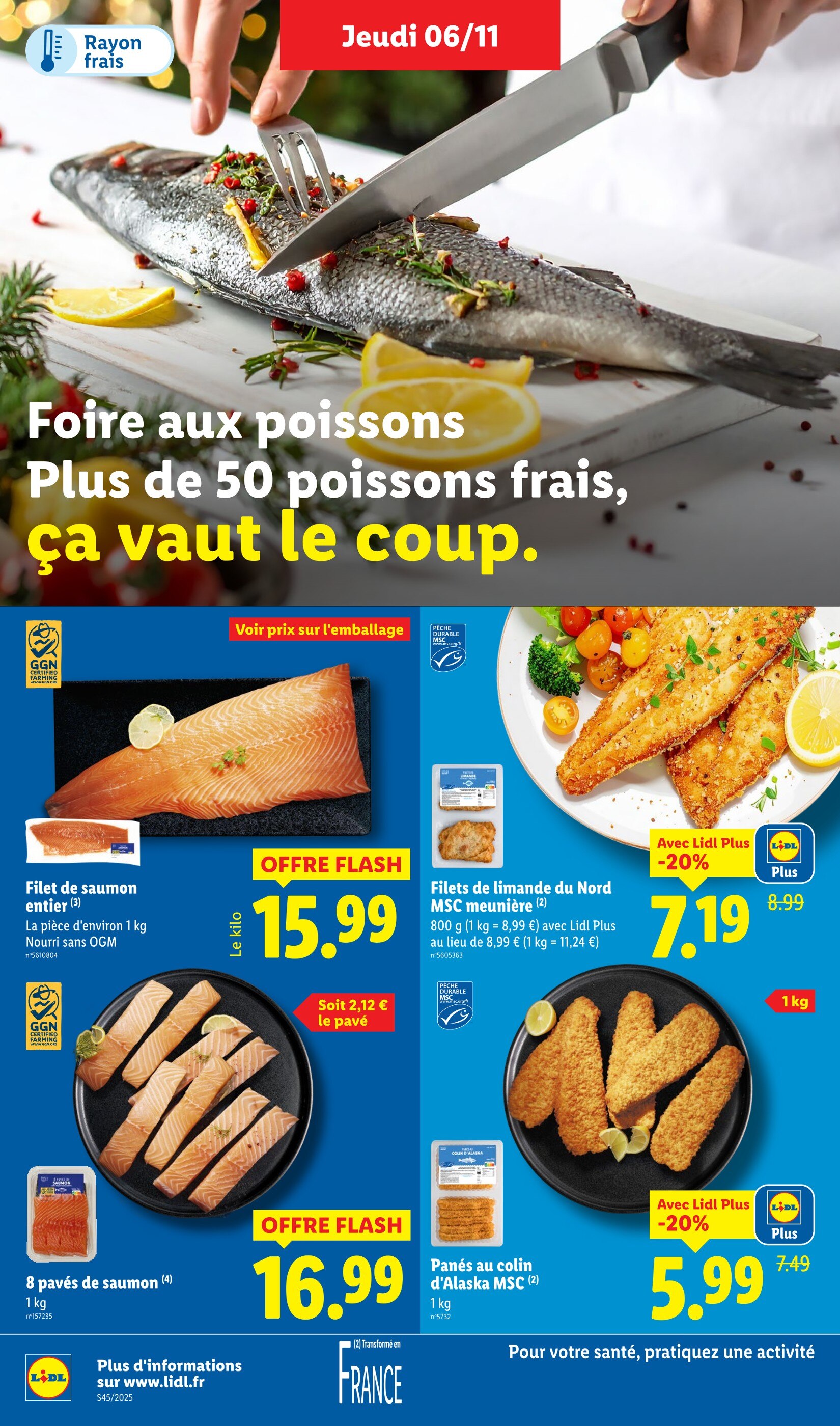 Promos et prix Colin surgelé Lidl cette semaine
