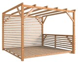 Pergola bois massif "New Concept" 3 x 3 mètres en promo chez Brico Dépôt Valence à 549,00 €