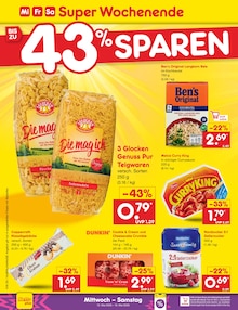Nudeln im Netto Marken-Discount Prospekt "Aktuelle Angebote" mit 62 Seiten (Hannover)