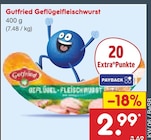 Geflügelfleischwurst von Gutfried für 2,99 € bei Netto Marken-Discount im Angebot Geflügelfleischwurst von Gutfried im aktuellen Netto Marken-Discount Prospekt