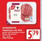 Hamburger vom Rind von Gut&Günstig im aktuellen EDEKA Prospekt