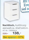 Nachttisch im Möbel Inhofer Prospekt Nachttisch von im aktuellen Möbel Inhofer Prospekt für 138,00 €