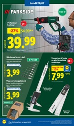 Prix et réduction Quincaillerie dans le prospectus Lidl en cours Offre Quincaillerie dans le catalogue Lidl du moment à la page 62