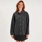 Surchemise en jean coton denim gris femme à 35,99 € dans le catalogue La Halle