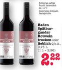 Baden Spätburgunder Rotwein trocken Angebote bei E center Karlsruhe für 2,22 €