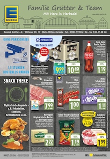 EDEKA Prospekt der Woche "Aktuelle Angebote" Seite 1, 30.06.2025 bis 05.07.2025 für Witten Aktueller EDEKA Prospekt "Aktuelle Angebote" Seite 1 von 24 Seiten für Witten