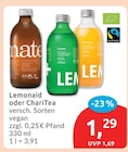 Lemonaid oder ChariTea im Angebot bei budni in Lüneburg Lemonaid oder ChariTea Angebote bei budni Lüneburg für 1,29 €