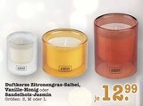 Aktuelle Kerzen Angebote bei E center in Mannheim Aktuelles Duftkerze Zitronengras-Salbei Angebot bei E center in Mannheim ab 12,99 €