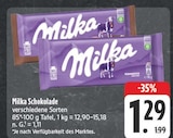 Schokolade im Angebot bei EDEKA in Coburg Schokolade Angebote von Milka bei EDEKA Coburg für 1,29 €