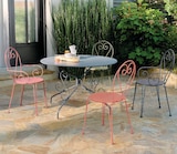 Chaise pliante romantique vence en promo chez Hyper U Rennes à 35,99 €