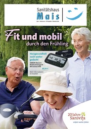 Aktueller Passau - reha team Mais Das Sanitätshaus Aktuell eK Sanitätshäuser Prospekt für Passau: Fit und mobil durch den Frühling mit 6 Seiten, 11.03.2026 - 31.05.2026