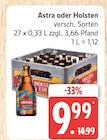 Marktkauf Prisdorf - Astra oder Holsten Angebot im Prospekt Astra oder Holsten bei Marktkauf im Prisdorf Prospekt für 9,99 €