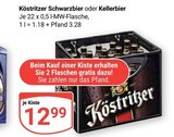Schwarzbier im Angebot bei GLOBUS in Trier Schwarzbier Angebote von Köstritzer bei GLOBUS Trier für 12,99 €