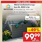 Metall Aufbewahrungsbox M Angebote von Prestige Home bei Netto Marken-Discount Würzburg für 99,99 €