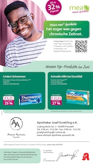 Aktueller mea - meine apotheke Prospekt (Grafenwöhr, 4 Seiten zum blättern mea - meine apotheke Prospekt Unsere Juni-Angebote mit 4 Seiten