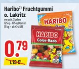 Aktuelle Haribo Angebote bei Trinkgut in Essen Aktuelles Fruchtgummi o. Lakritz Angebot bei Trinkgut in Essen ab 0,79 €