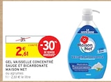 Gel vaisselle concentré sauge et bicarbonate - Maison Net en promo chez Intermarché Rillieux-la-Pape à 2,61 €