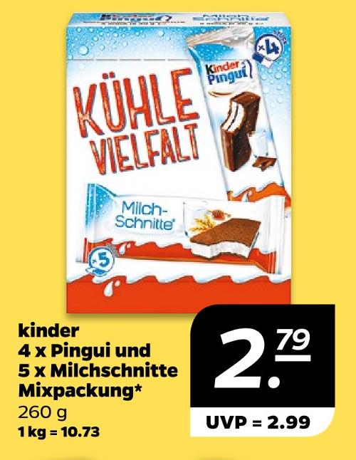4 x Pingui und 5 x Milchschnitte Mixpackung