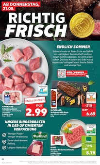 Rindfleisch im Kaufland Prospekt "Hier bin ich richtig" mit 61 Seiten (Bochum)