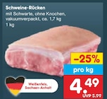 Aktuelles Schweine-Rücken Angebot bei Netto Marken-Discount in Leipzig ab 4,49 €