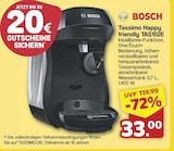 Tassimo Happy friendly TAS102E im Angebot bei famila Nordwest in Lingen Tassimo Happy friendly TAS102E Angebote von Bosch bei famila Nordwest Lingen für 33,00 €