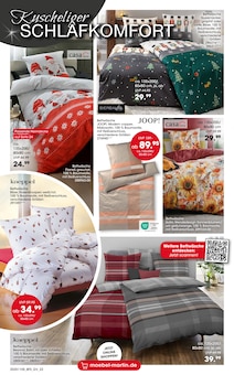 Bettwäsche im Möbel Martin Prospekt "ZAUBERHAFTE WEIHNACHTSZEIT" mit 24 Seiten (Saarbrücken)